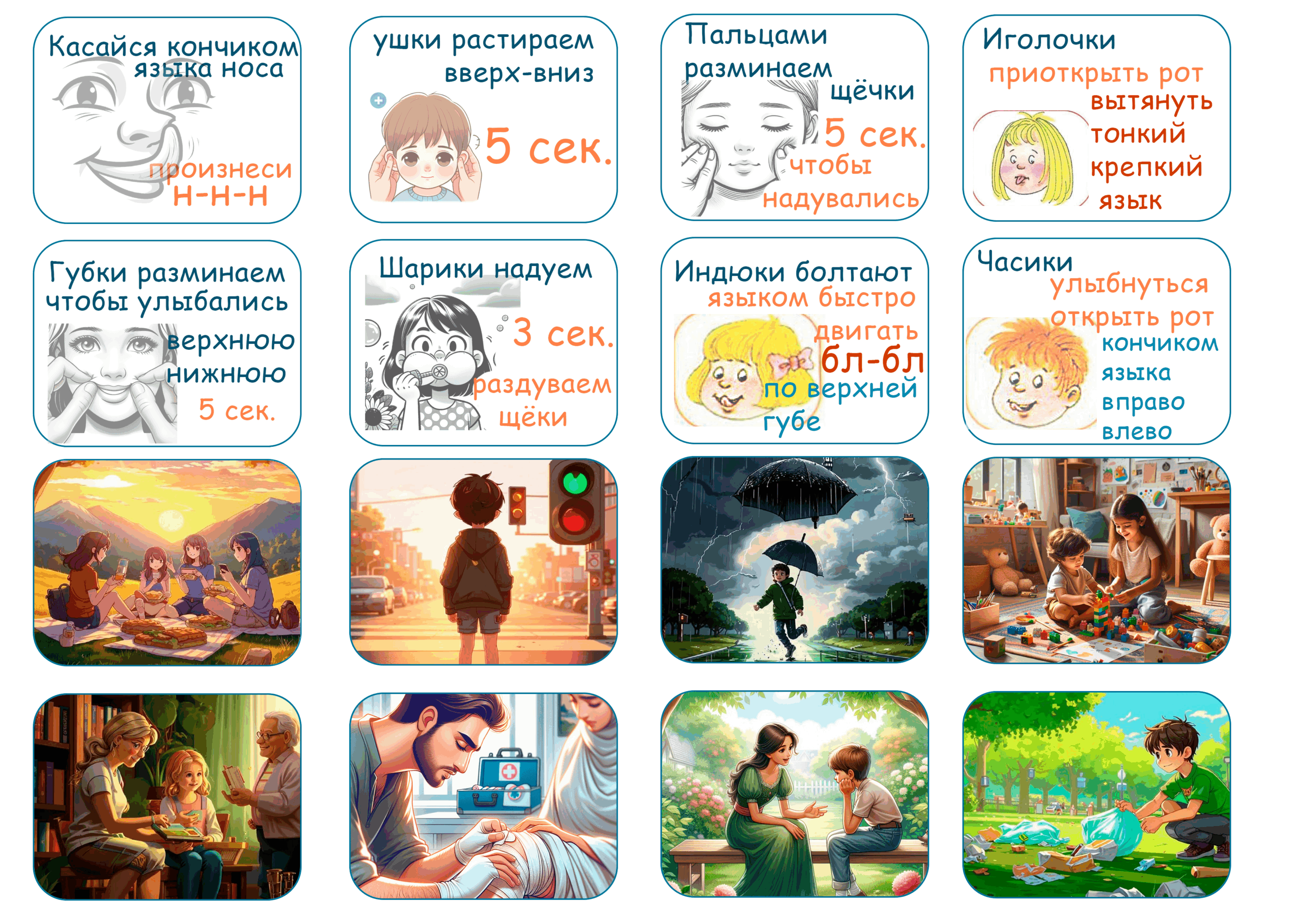 Настольная игра “Эмоняшка” логопедические задания