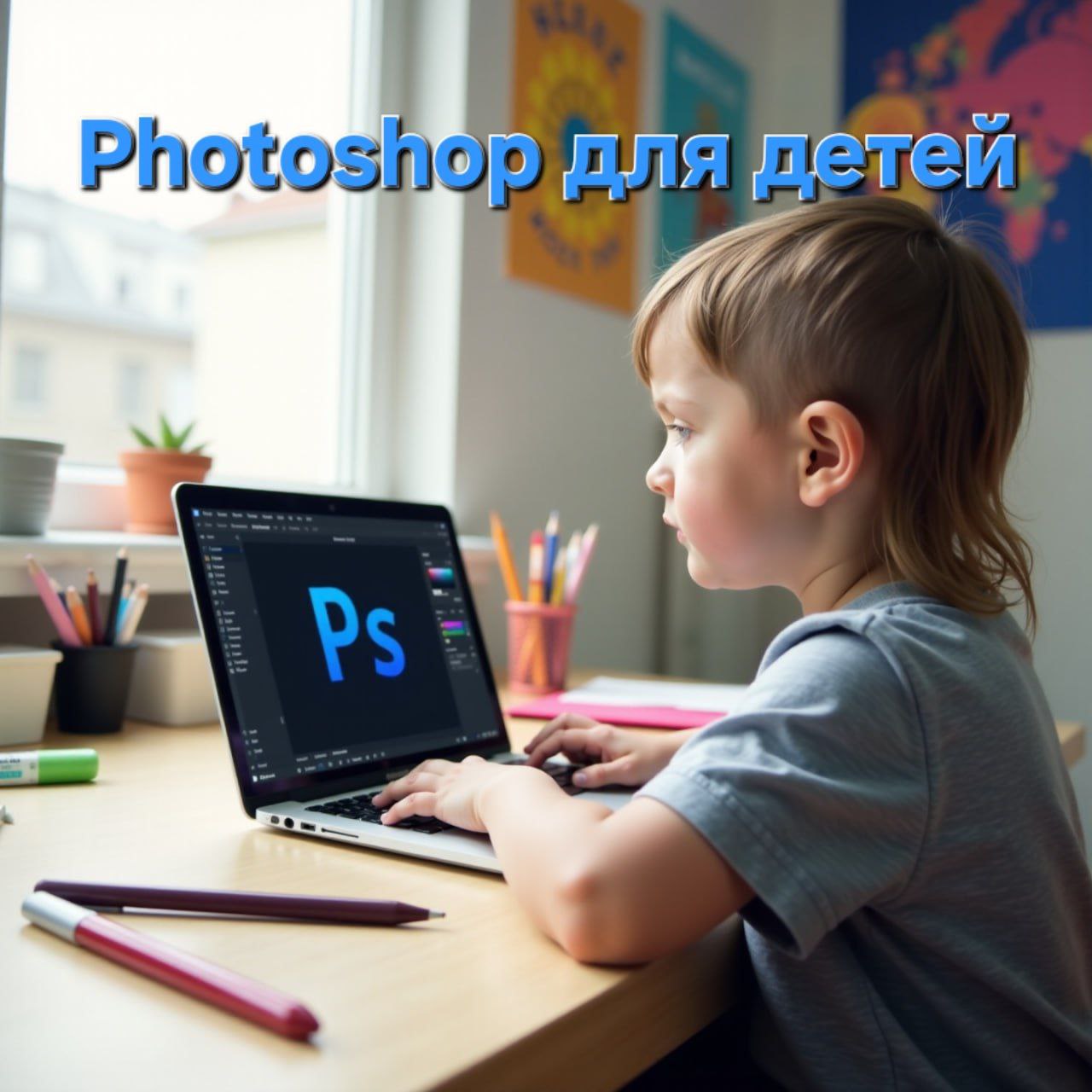 Photoshop для детей с 8 до 15 лет (50 уроков)