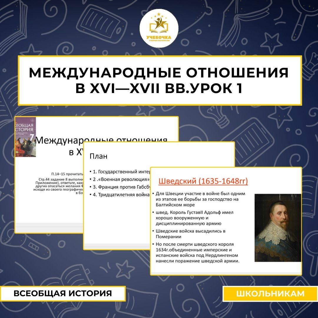 Презентация на тему: Международные отношения в XVI—XVII вв.урок 1