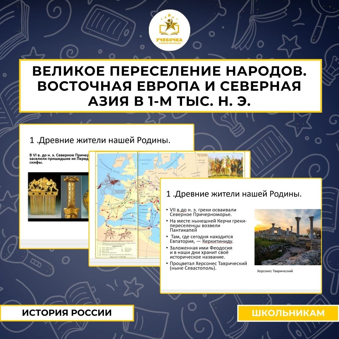 Презентация по истории на тему: Великое переселение народов. Восточная Европа и Северная Азия в 1-м тыс. н. э.
