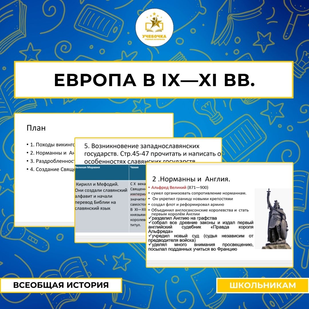 Презентация к уроку истории на тему:Европа в IX—XI вв.