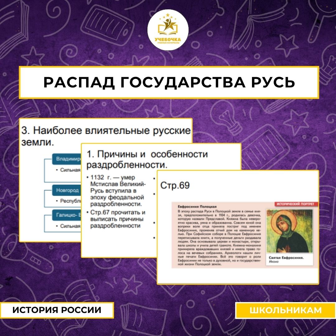 Презентация к уроку истории на тему: Распад государства Русь