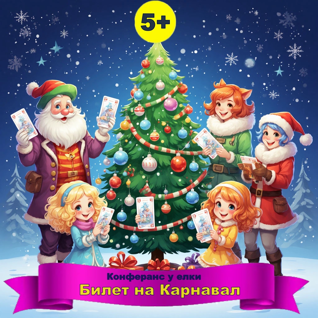 Сценарий Новогоднего конферанса «Билет на карнавал» 5+