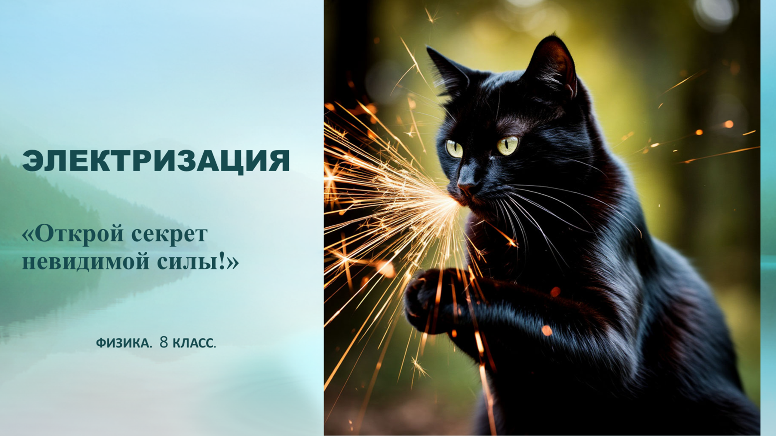 Сценарий урока и презентация “Электизация” 8 класс