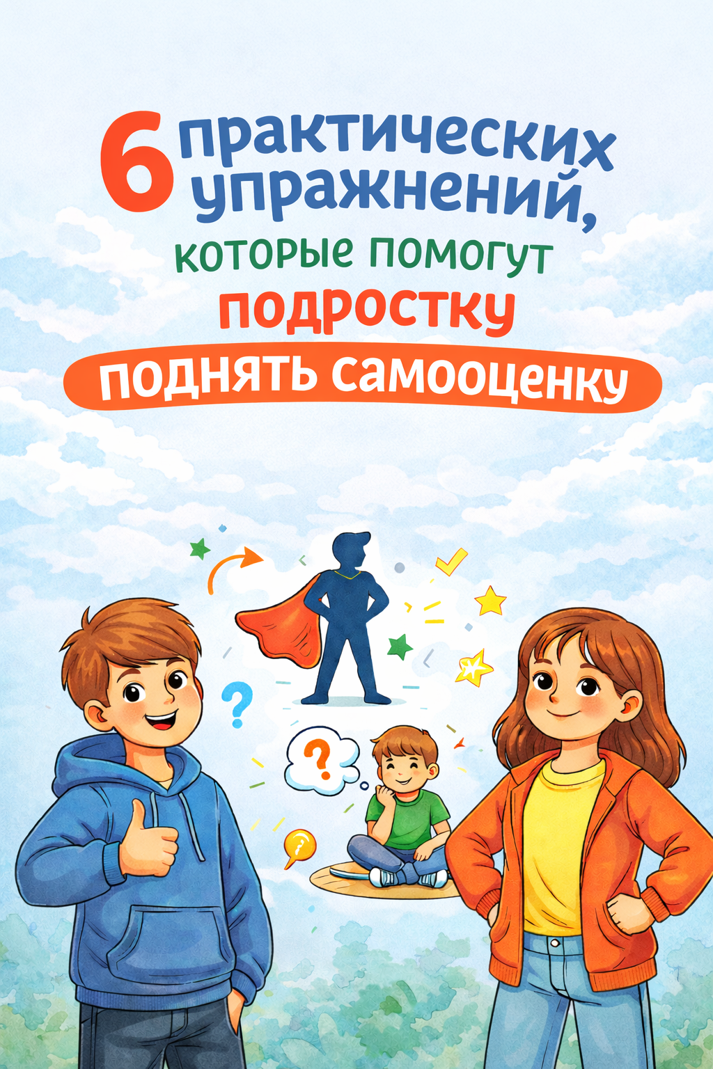 6 практических упражнений , которые поднимут самооценку подростку