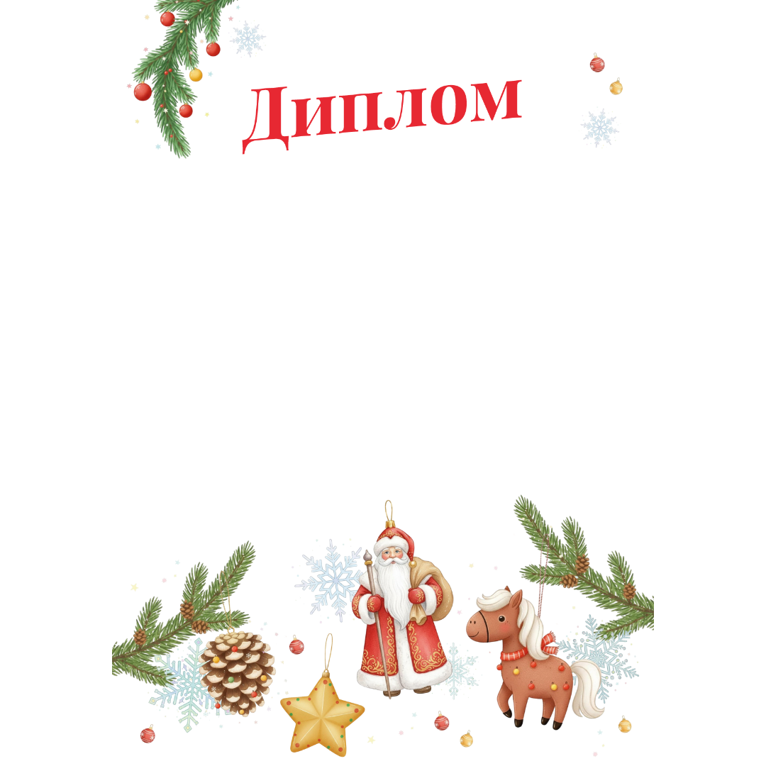 Дипломы, сертификаты, грамоты “Новогодний наградной материал”