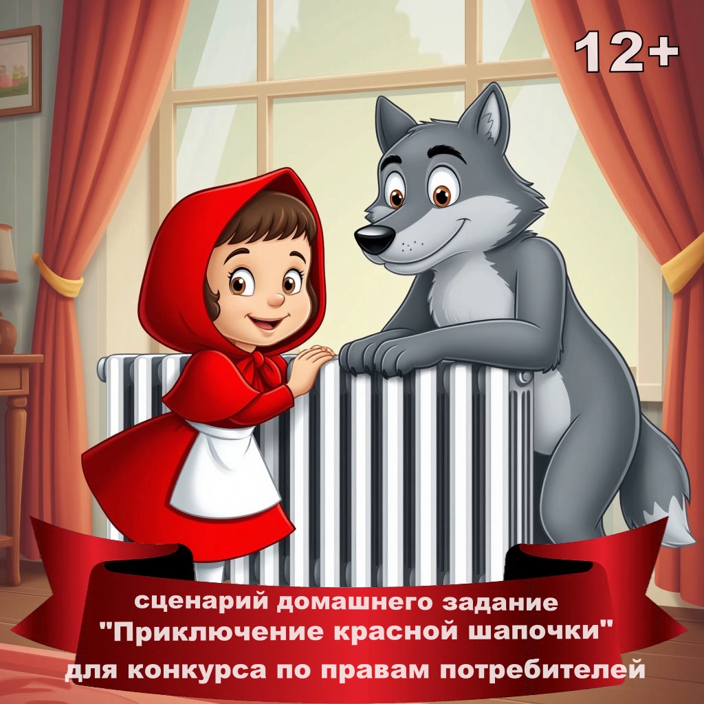 Сценарий Домашнего задания” Приключения красной шапочки” для конкурса по правам потребителей 12+