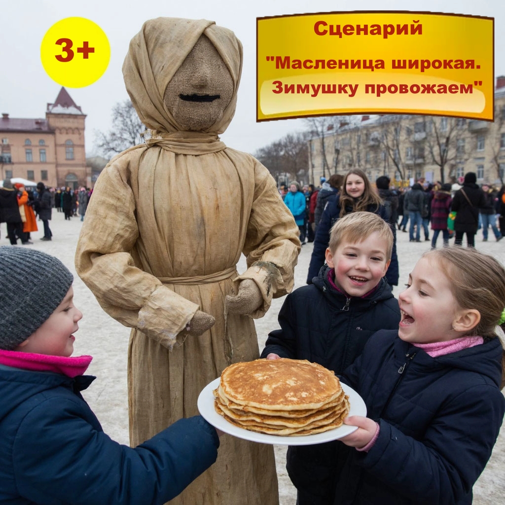 Сценарий “Масленица широкая: Проводы зимы, встреча весны!” 3+