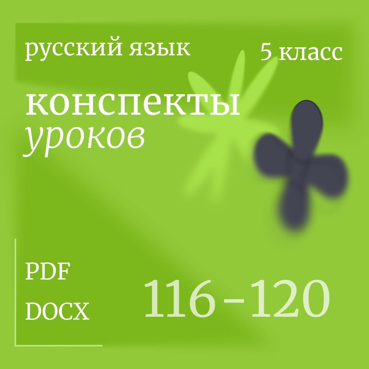 Русский язык, 5 класс. Конспекты уроков 116-120
