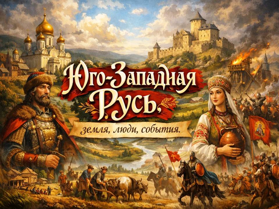 Презентация “Юго-Западная Русь”, История России, 6 класс.