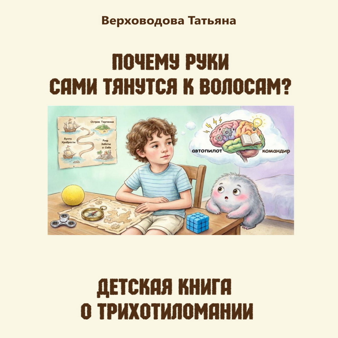 Почему руки сами тянутся к волосам? Детская книга о трихотиломании.