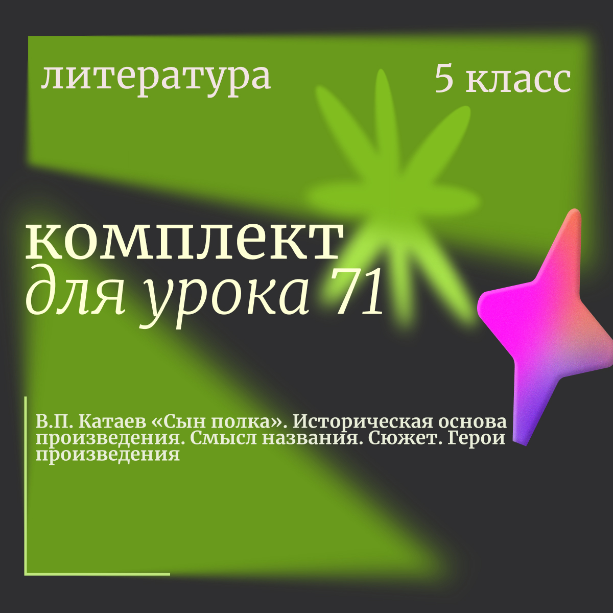 Литература, 5 класс. Урок 71. “В.П. Катаев «Сын полка». Историческая основа произведения. Смысл названия. Сюжет. Герои произведения”