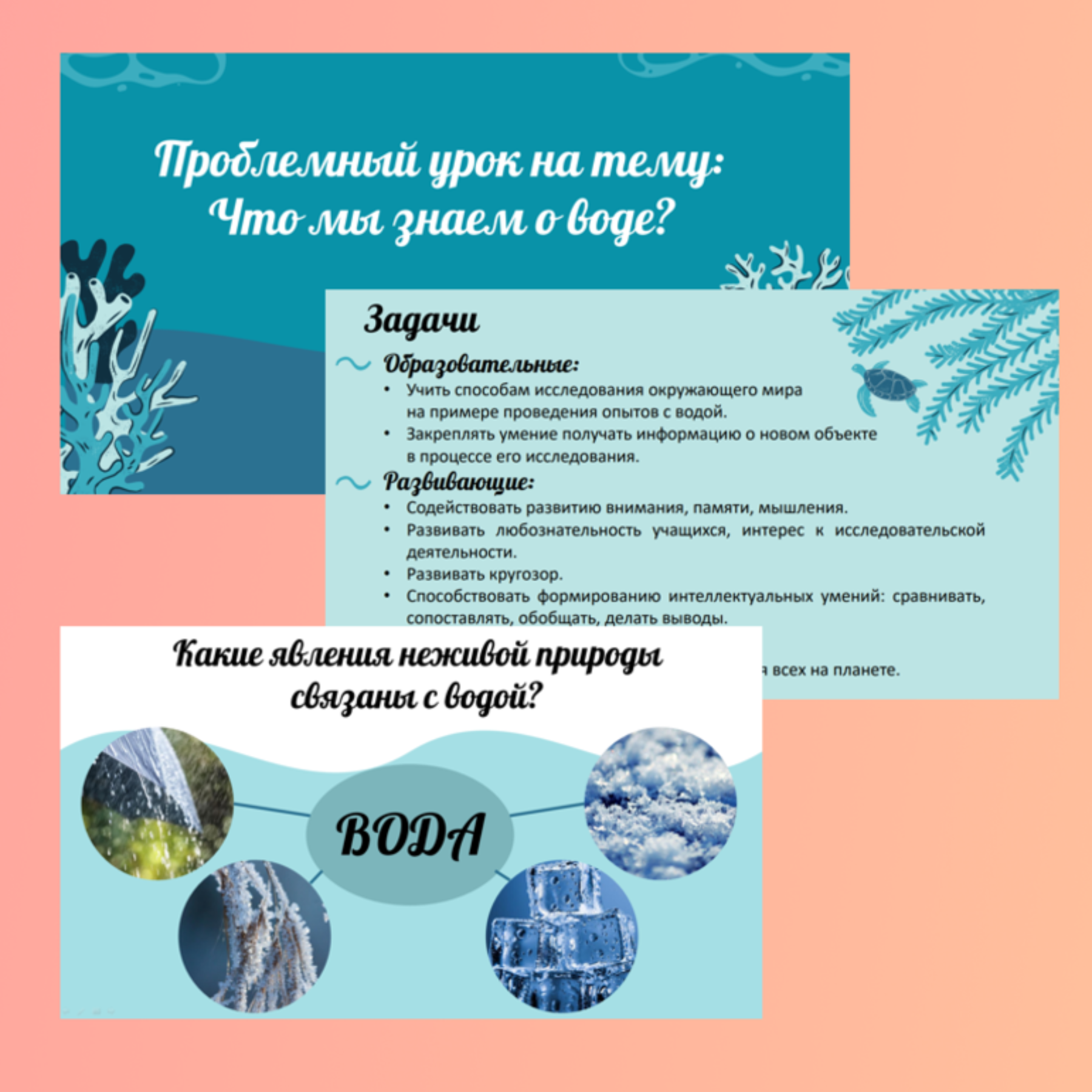 Комплект проблемного урока на тему “И о воде…”. 2 класс. Окружающий мир.